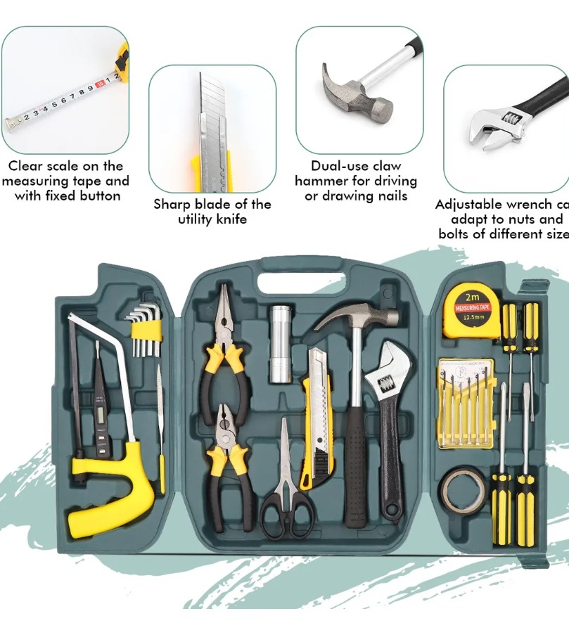 Miniatura 4 de Caja de Herramientas para hogar 28 pcs